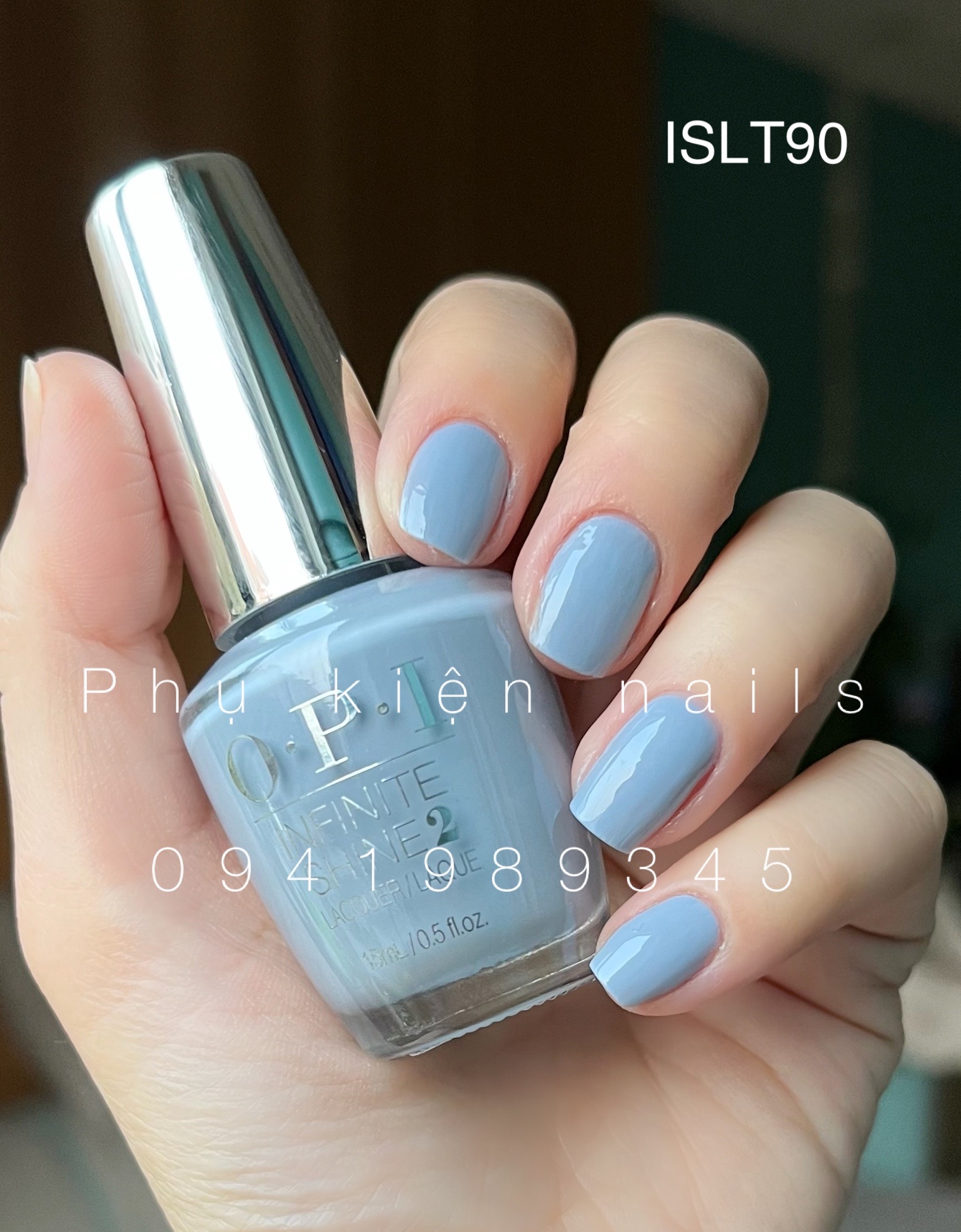 Sơn Móng Tay Opi - Sơn Nắp Bạc Siêu Bóng(ISLT90)