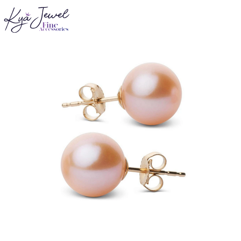 Bông tai nữ Ngọc Trai 9-10Mm bạc Ý 925 Kya Jewel