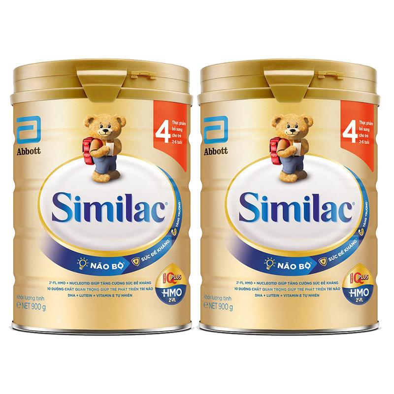 Bộ 2 sữa bột abbott similac 4- 900g