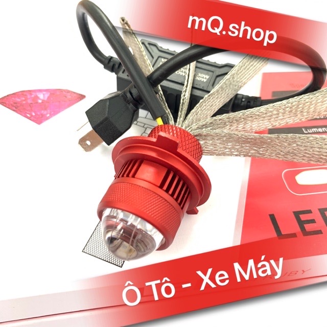 Đèn Pha Led RUBY Bi Cầu Mini 2 Mầu Đuôi Công Chuyên Ô Tô Xe Máy 2021