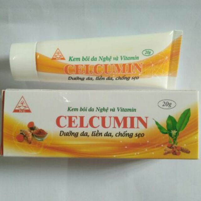 [ĐỪNG BỎ LỠ]Nghệ nano Celcumin - giữ ẩm, liền sẹo , chống khô da- 100% Hnagf chính hãng- Tuýp 20g
