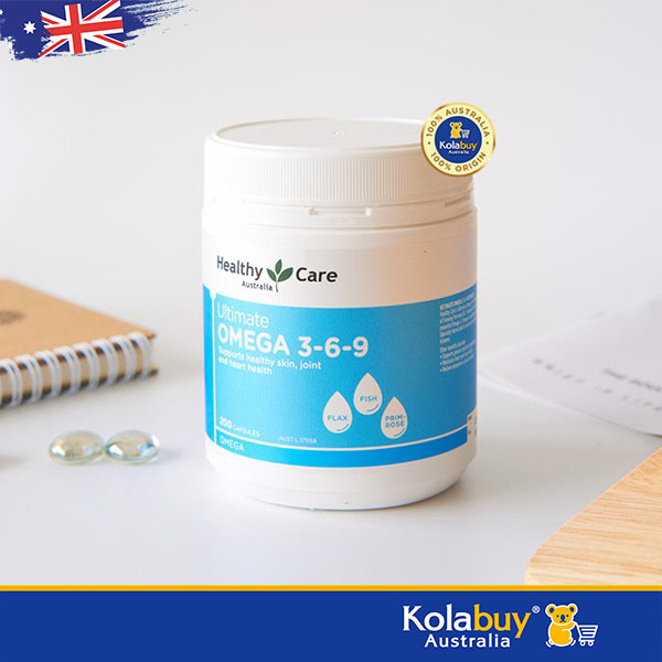Viên uống bổ sung Omega Healthy Care Ultimate Omega 3-6-9 200 viên của Úc