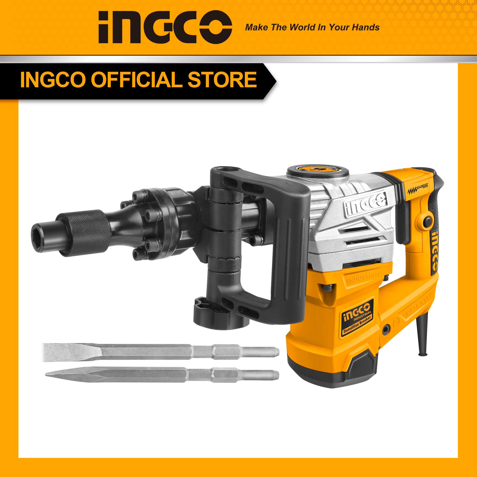Máy đục bê tông-1300w pdb13008 | 1700w ingco pdb17008