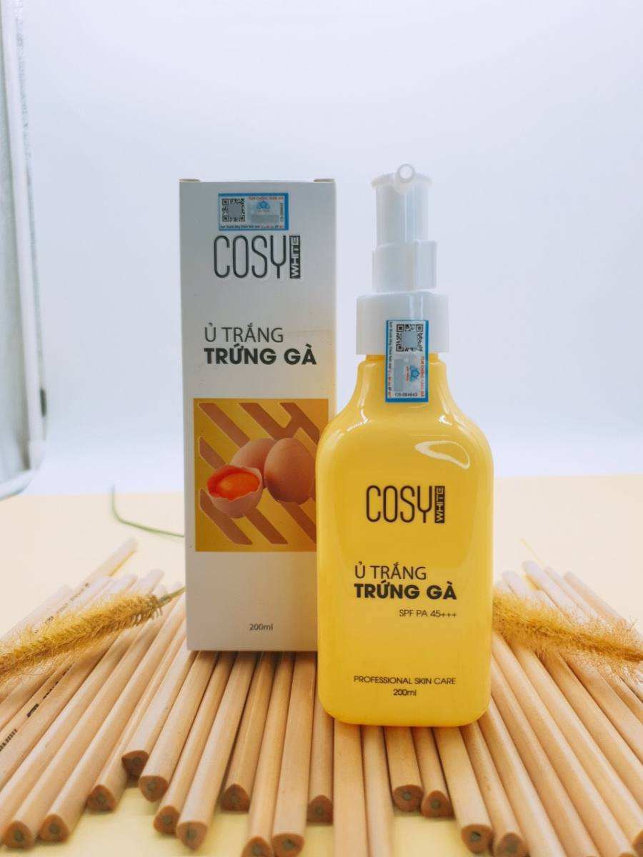 Kem ủ body siêu trắng chiếc xuất trứng gà trắng da toàn thân an toàn COSY WHITE 200ml