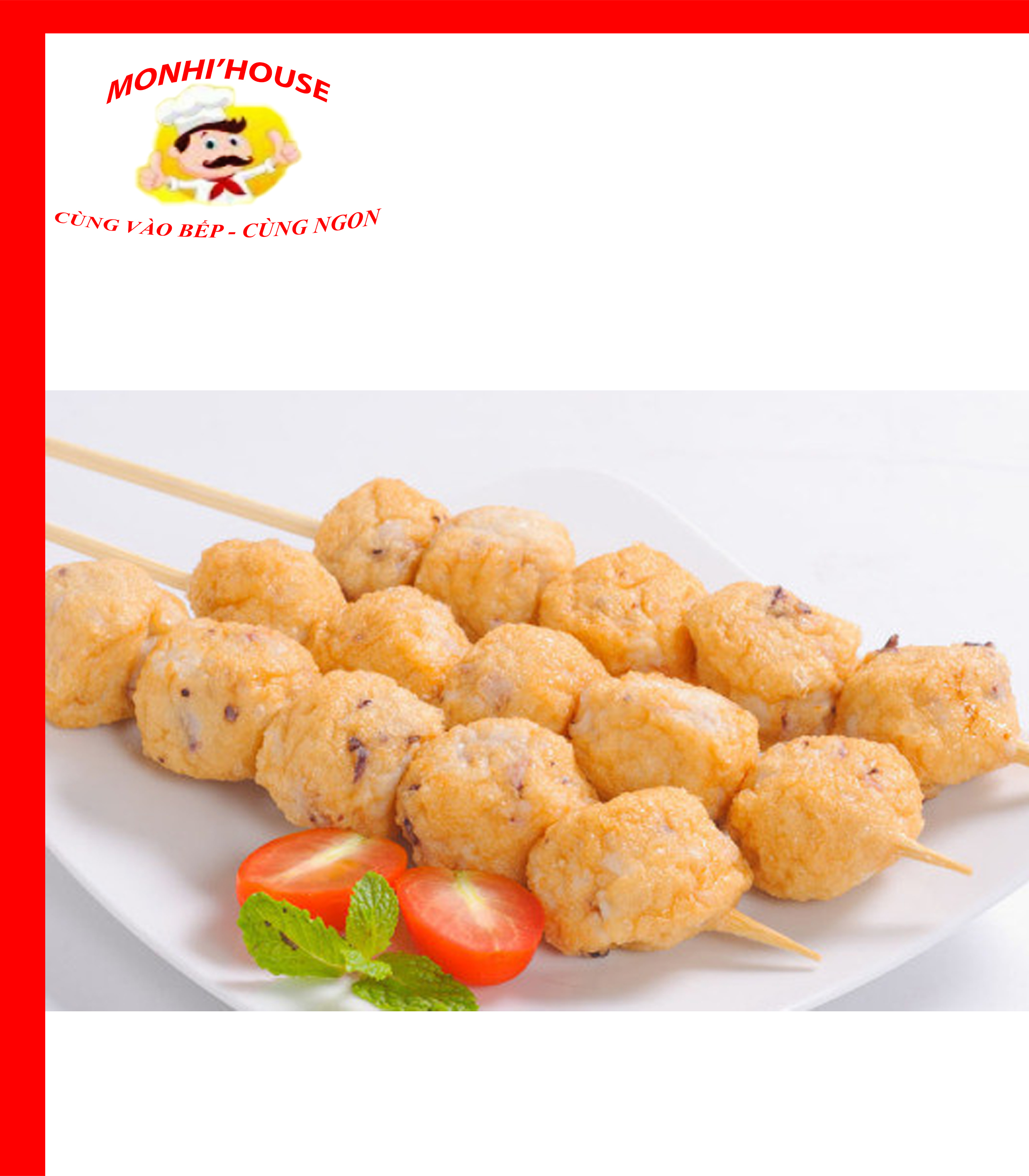 1Kg Cá viên Chiên loại ngon/ gói 500g