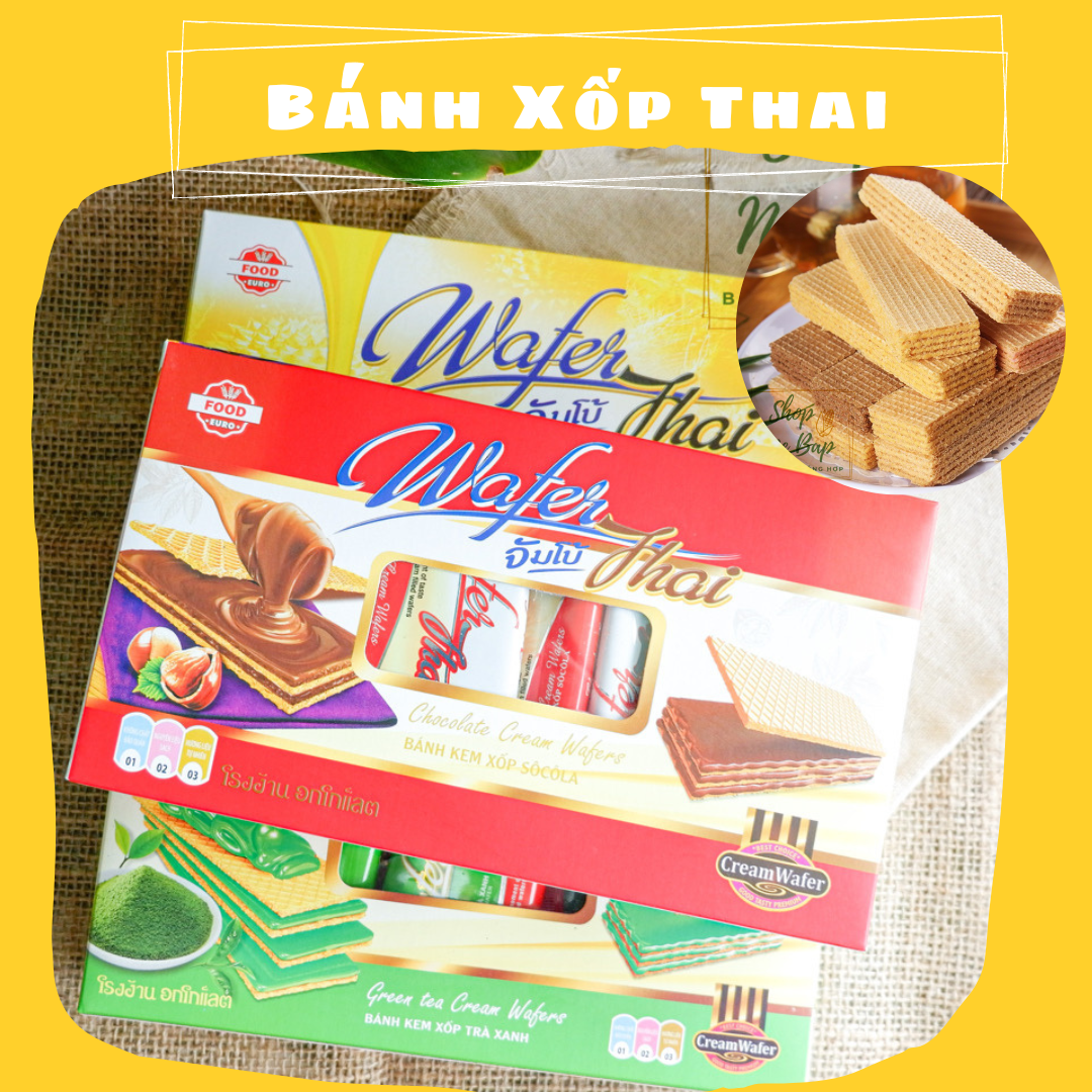 Bánh kem xốp thái - vị sầu riêng, trà xanh và socola - shop mẹ bắp