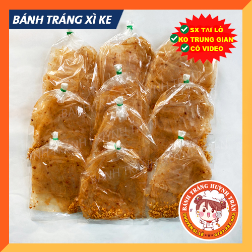 Xâu 10 bịch bánh tráng xì ke muối nhuyễn Tây Ninh