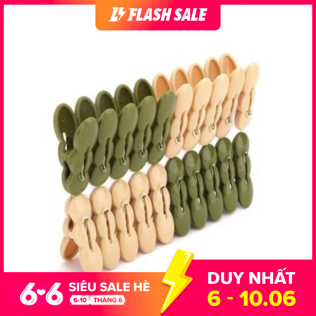 [HCM]Bộ 20 móc kẹp nhựa quần áo Gia Phú chịu lực tốt giữ chặt quần áo khi phơi quần áo nhanh khô ( nhiều màu )