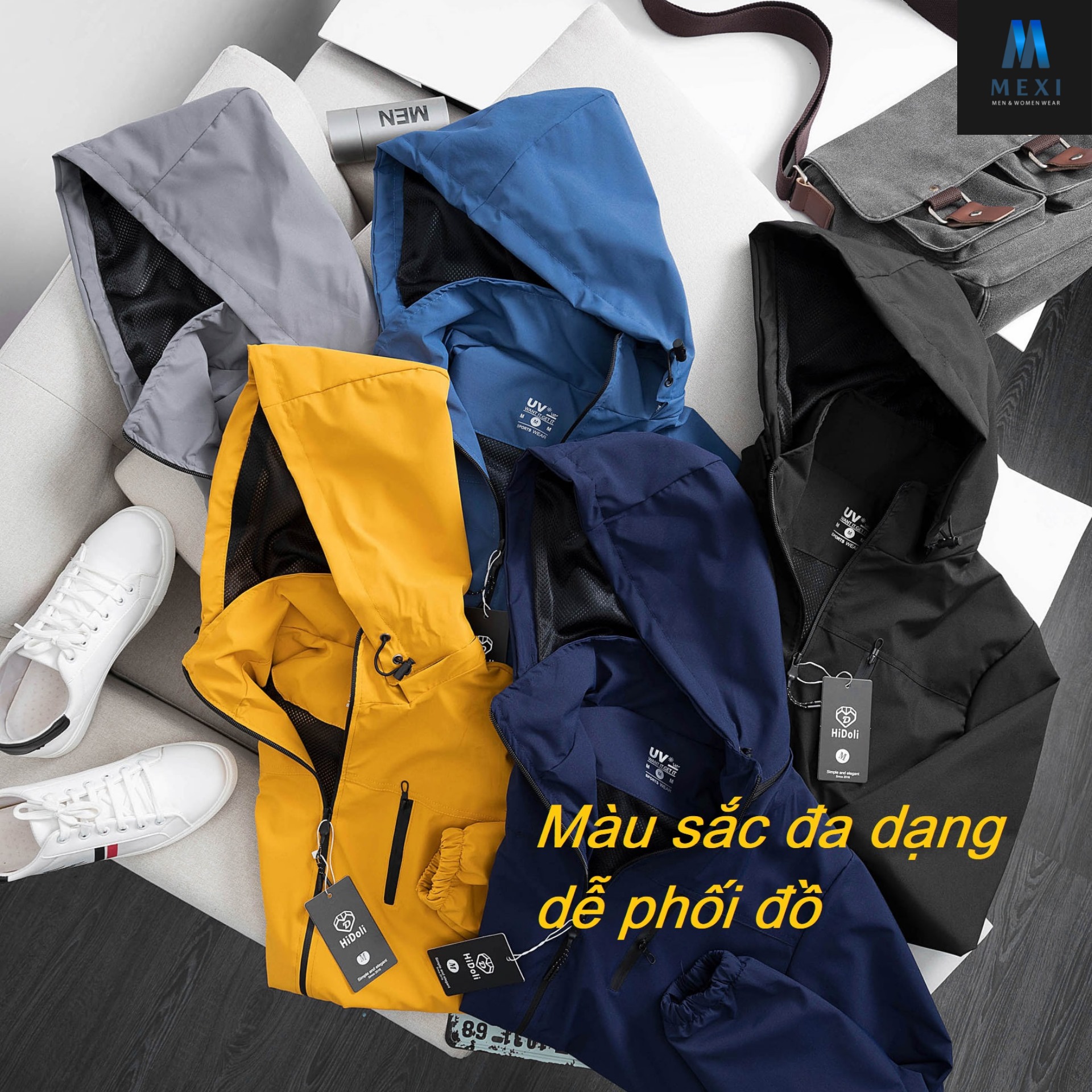 Áo khoác gió nam nữ cao cấp 2 lớp, áo gió phượt chống nước,chống nắng, ngăn tia UV tuyệt đối