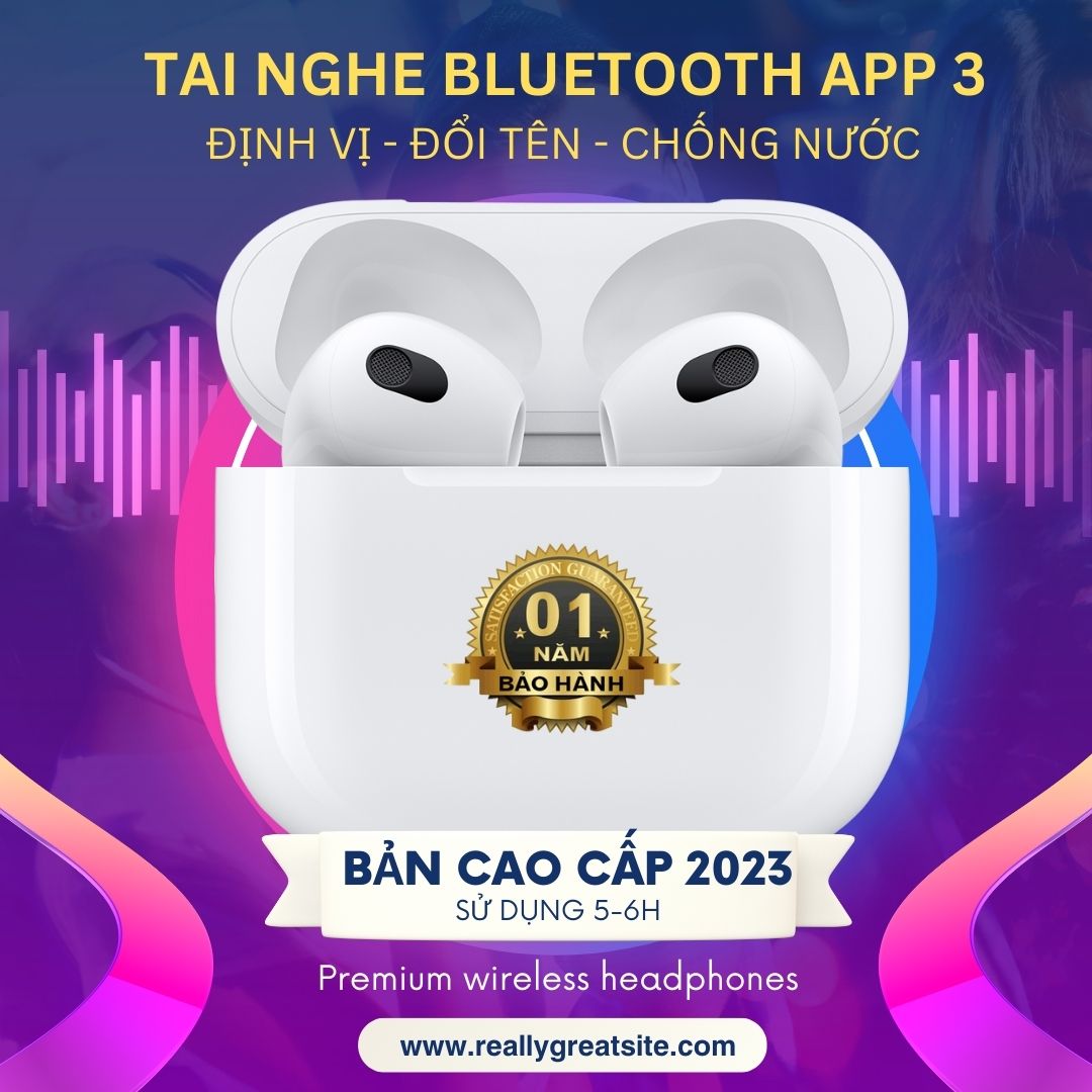 Tai Nghe Bluetooth Không Dây APP 2 3 pro Bản Nâng Cấp Pin Siêu Trâu DJK1 Có mic Chơi Game cực mượt Bass căng Hỗ Trợ Mọi Dòng Máy