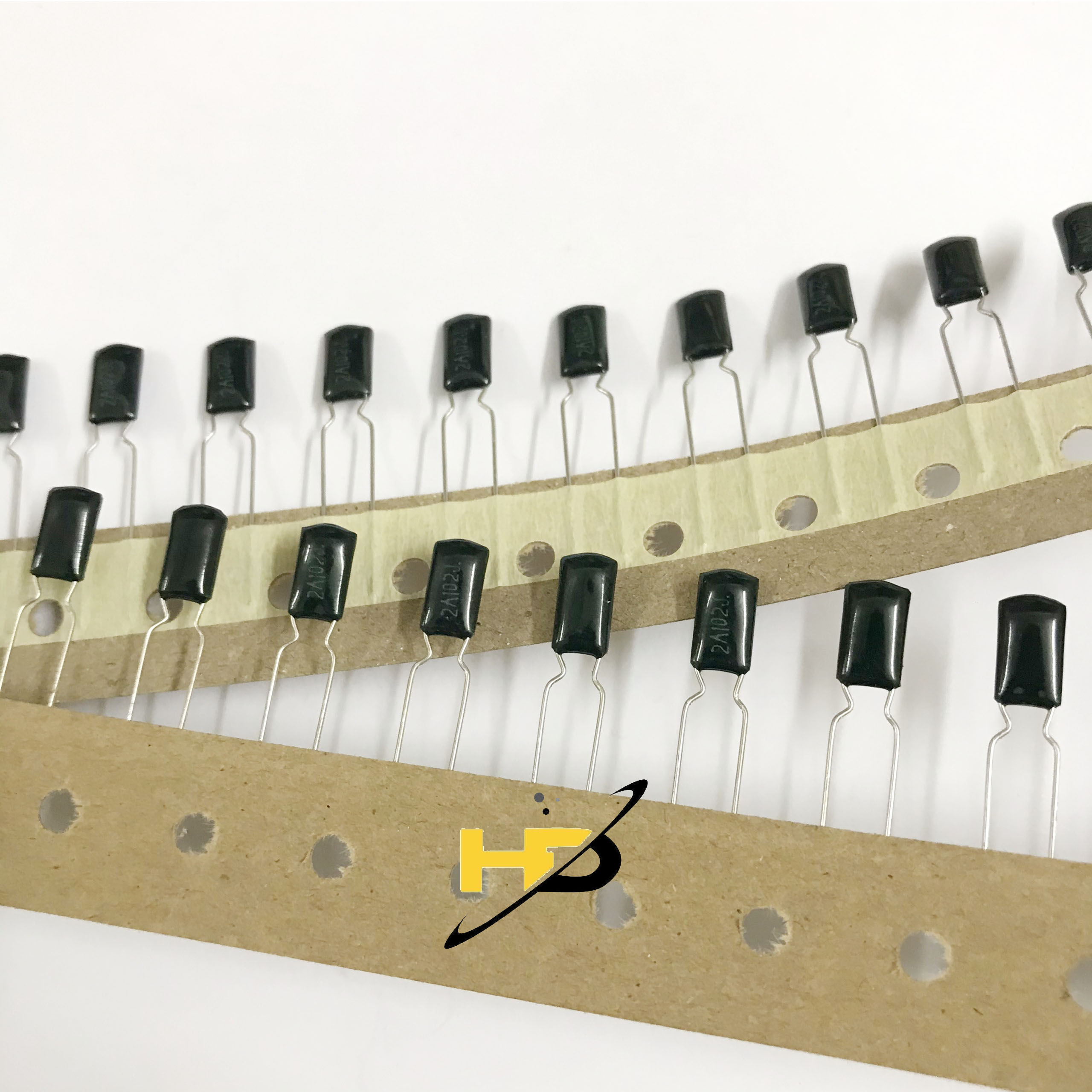 Linh Kiện Điện Tử, Dây 50 Tụ Mica 2A102J 102J 1nF 100V, Linh Kiện, Tụ Hóa, Tụ Điện