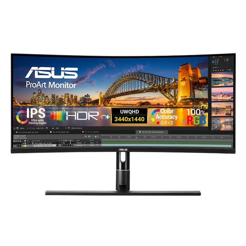 [Trả góp 0%]Màn hình Đồ Họa Cong ASUS ProArt PA34VC 34  Ultra Wide QHD 21:9 IPS HDR10 100% sRGB - PA Series Monitor