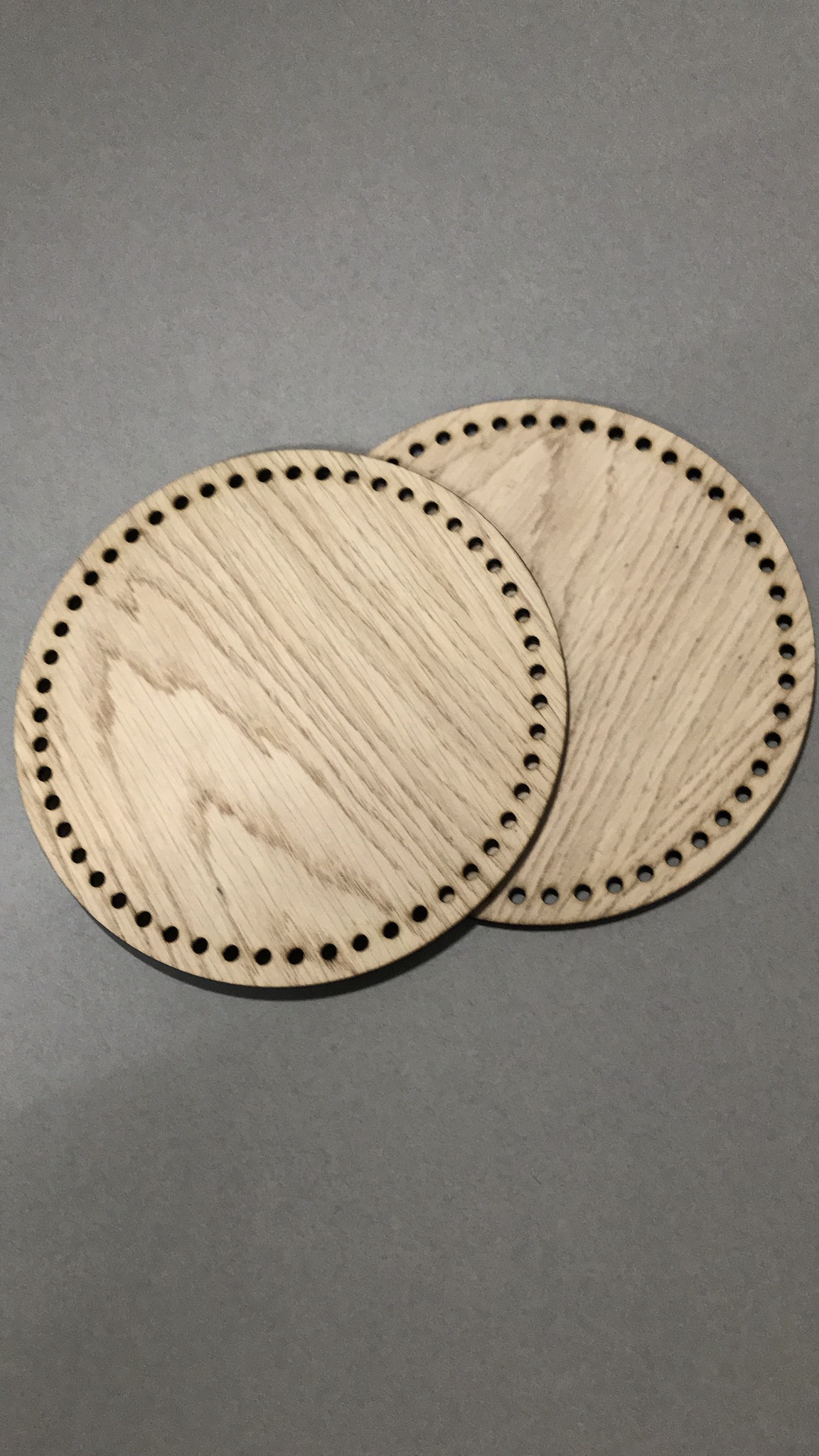 Sét 10 tấm gỗ tròn làm túi