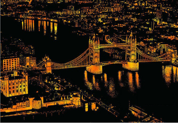 Bộ tranh cạo A3 Hàn Quốc cao cấp chủ đề Night View