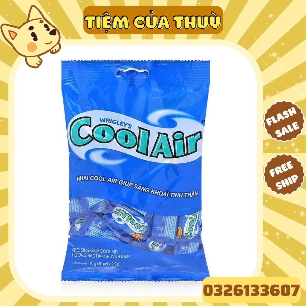 Kẹo singum cool air gói 116gr * 50 chiếc