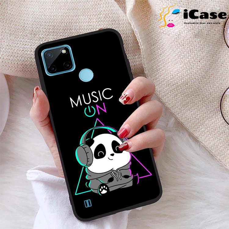 Ốp lưng realme c21y viền dẻo tpu bst panda