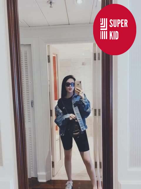 QUẦN NGỐ LEGGING NỮ MÀU ĐEN, CO DÃN PHONG CÁCH DẠO PHỐ - SUPERKID SHOP - SKHN006