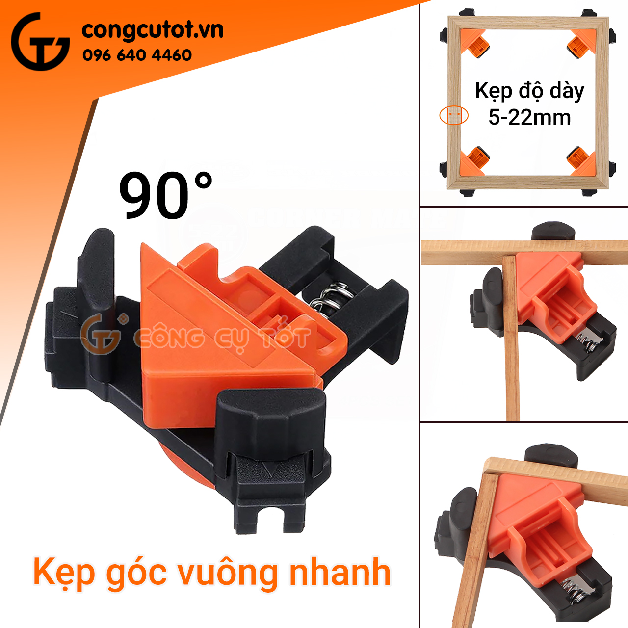 Cảo kẹp gỗ - vam góc vuông kẹp gỗ nhanh
