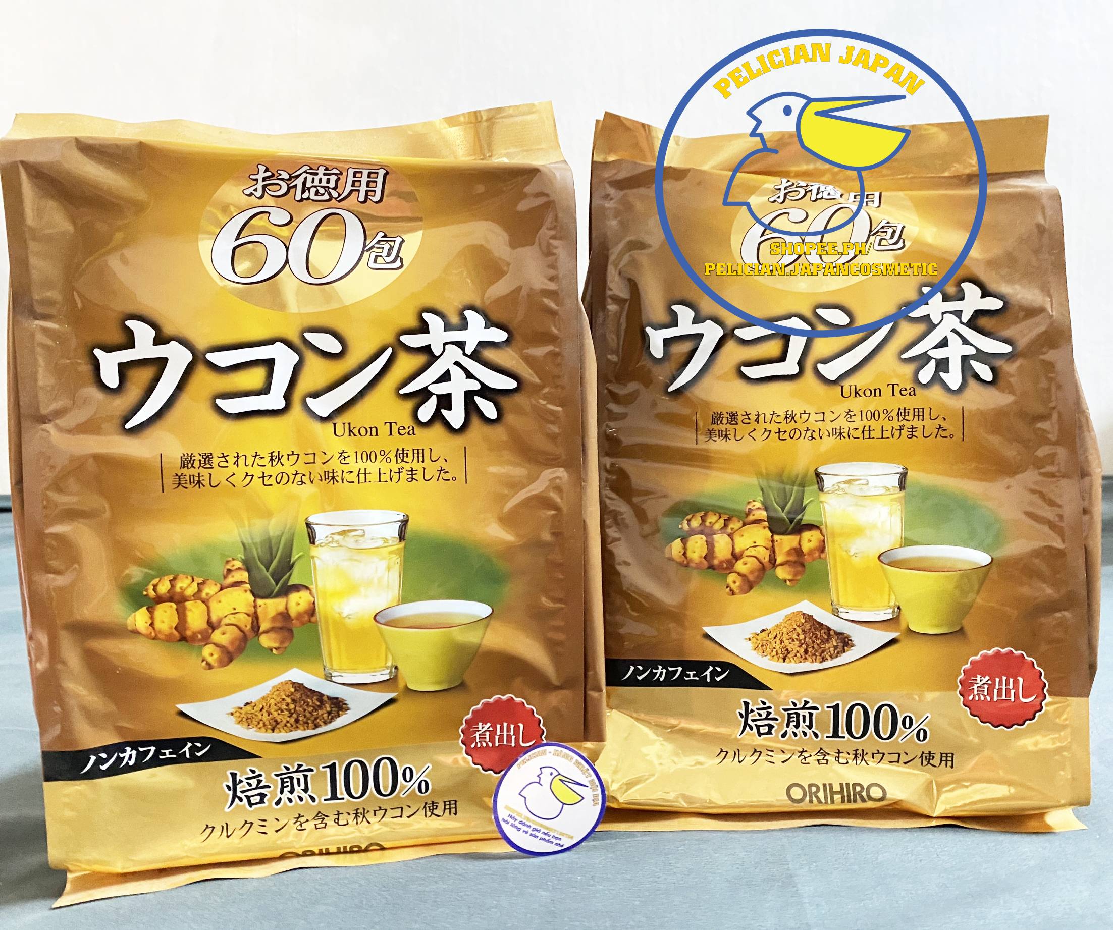 [HCM]TRÀ NGHỆ MÙA THU ORIHIRO HỖ TRỢ THẢI ĐỘC BẢO VỆ DẠ DÀY 60 GÓI NHẬT BẢN