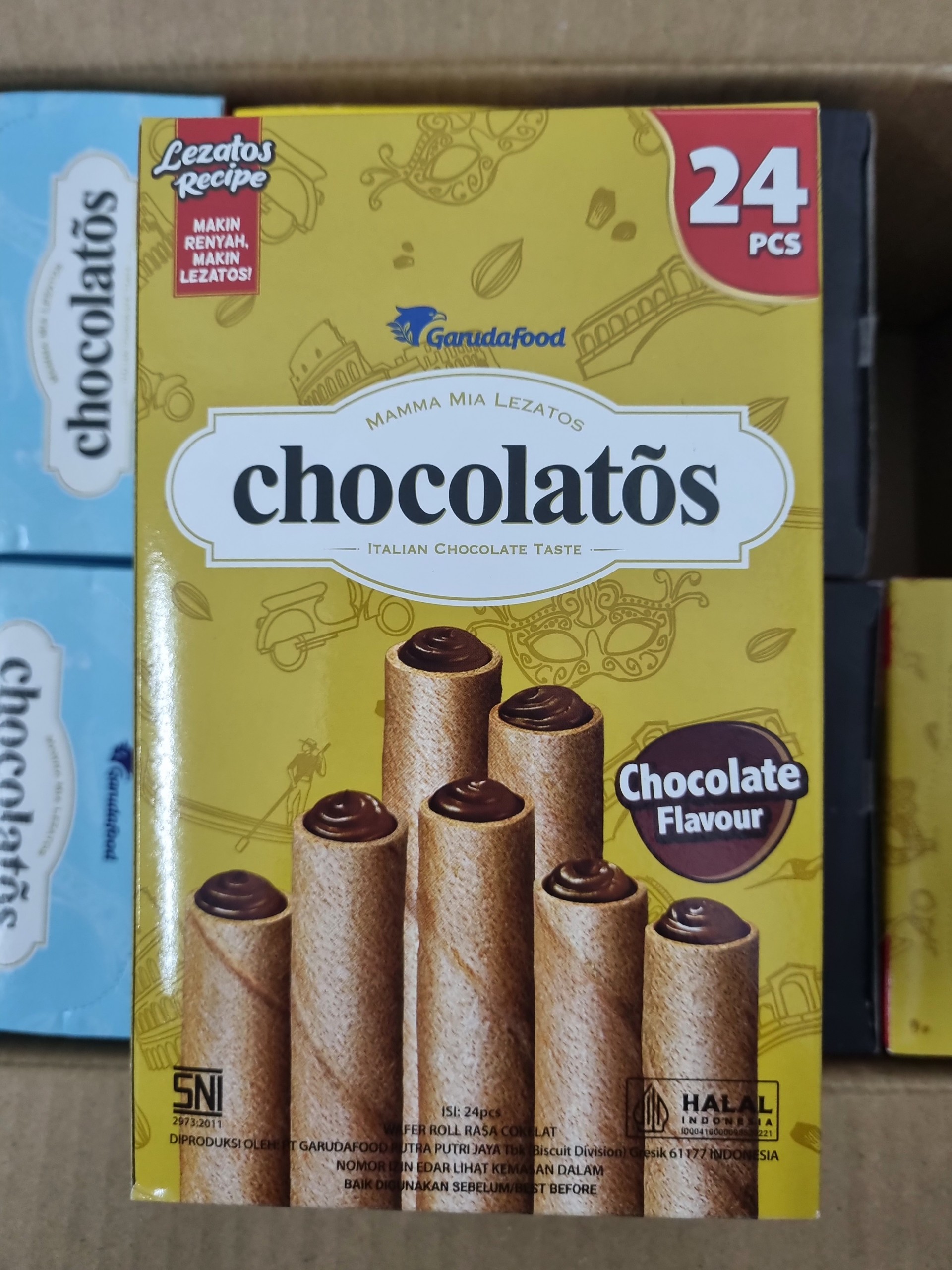 Bánh cuộn xốp chocolatos nhân socola 336g