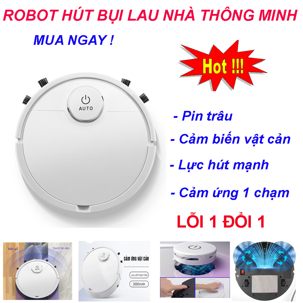 Máy Hút Bụi Thông Minh, Giá Robot Hút Bụi ES300, Mua Robot Hút Bụi. Phiên bản nâng cấp: Lực hút mạnh và sạch hơn, cảm biến tốt kèm chống rơi cầu thang. LỖI 1 ĐỔI 1! HÃY MUA NGAY!