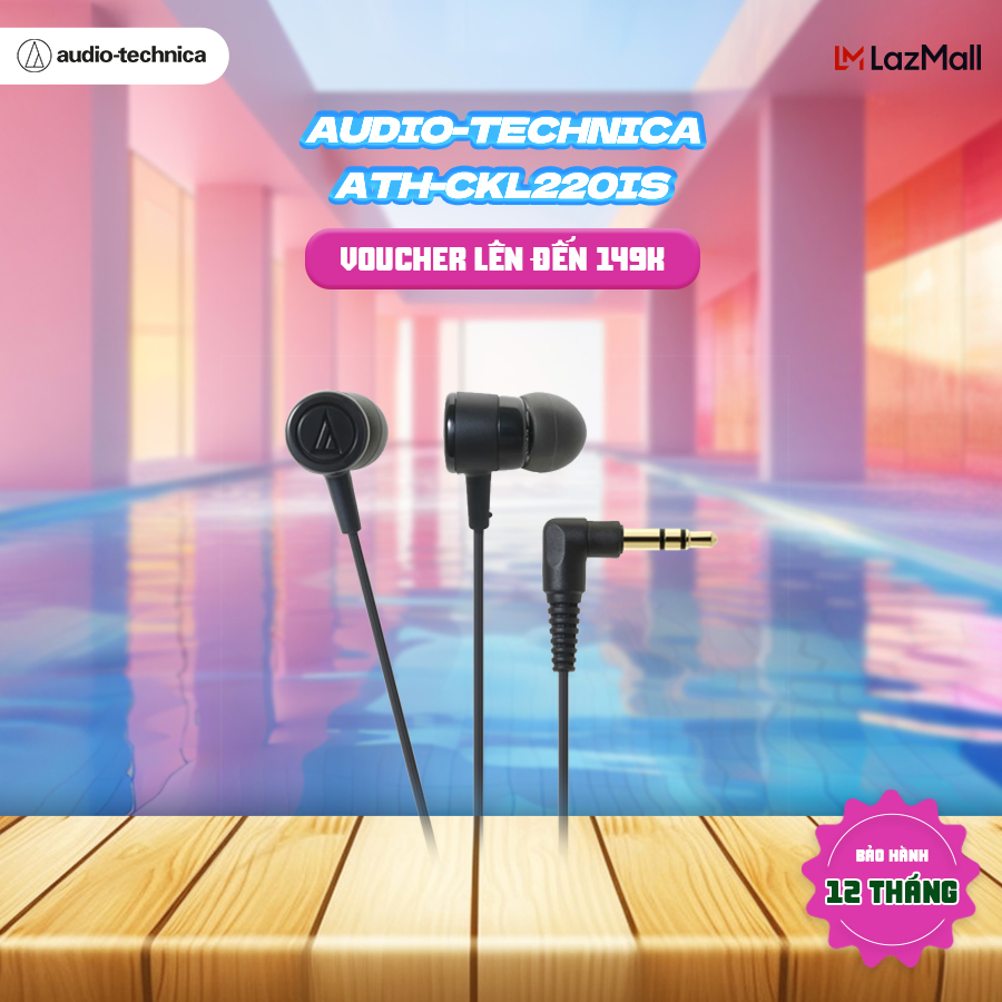 Tai Nghe Nhét Tai Audio Technica ATH-CKL220iS - Hàng Chính Hãng