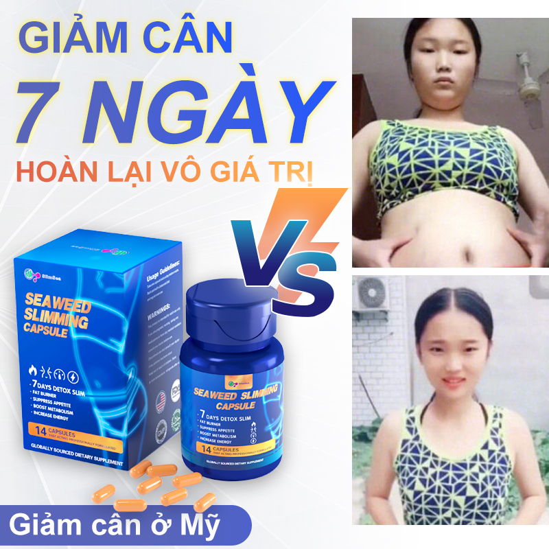 7 ngày giảm cân cấp tốc viên con nhộng giảm cân detox Tăng tốc độ trao đổi chất An toàn và hiệu quả