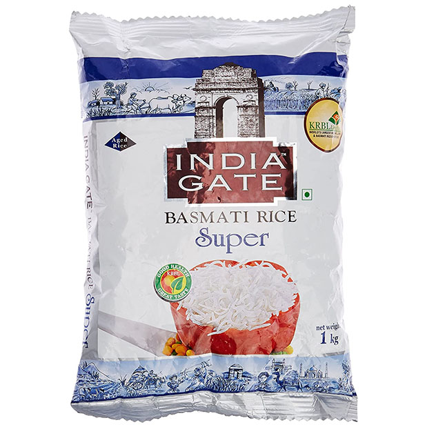Gạo Basmati Super India Gate Ấn Độ ngăn ngừa tiểu đường bao bì mới tặng