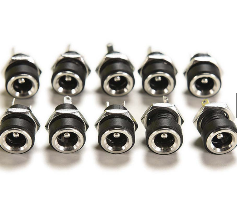 Bộ 10 đầu nối jack cắm nguồn cái dc 12v 3a 5.5x2.1mm