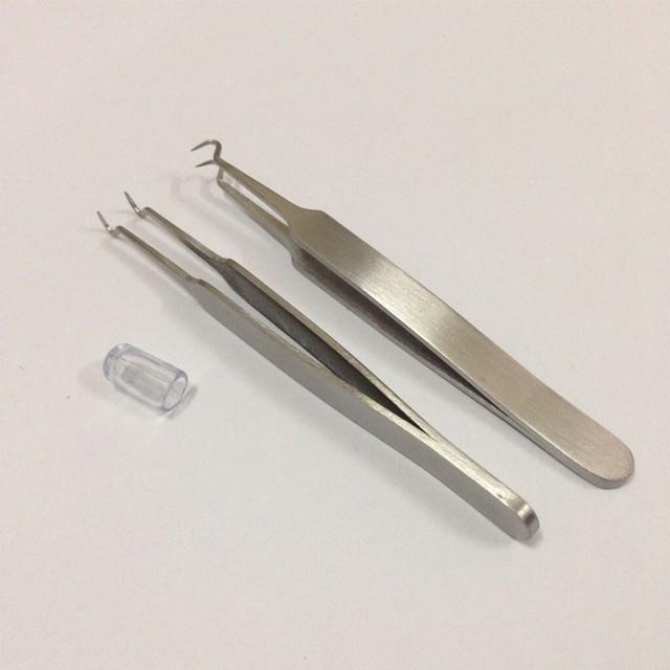 Nhíp gắp mụn trứng cá đầu cong (thép không gỉ), sản phẩm tốt, chất lượng cao, cam kết sản phẩm nhận được như hình và mô tả