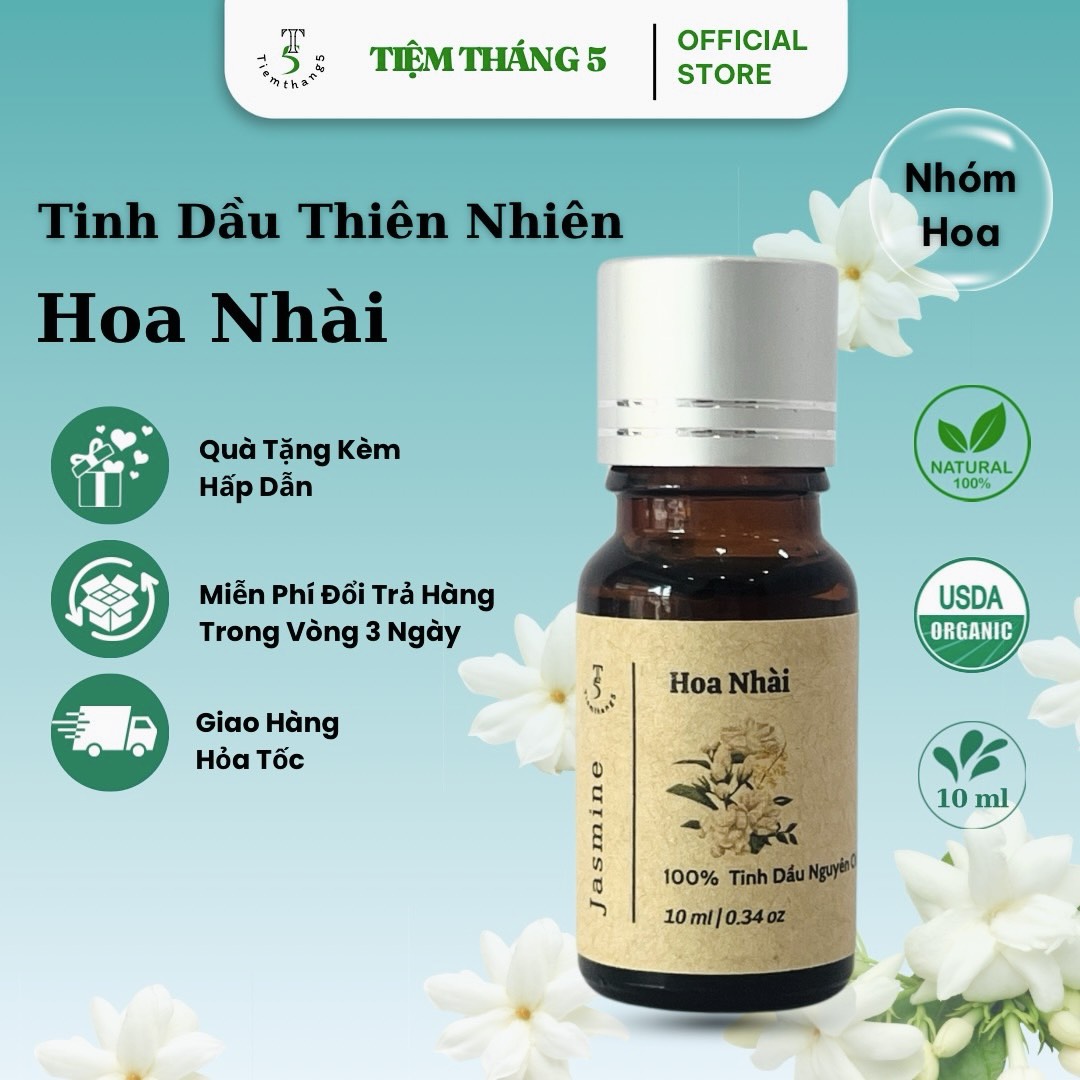 Tinh dầu hoa nhài cao cấp đậm đặc tiệm tháng 5 | 10ml
