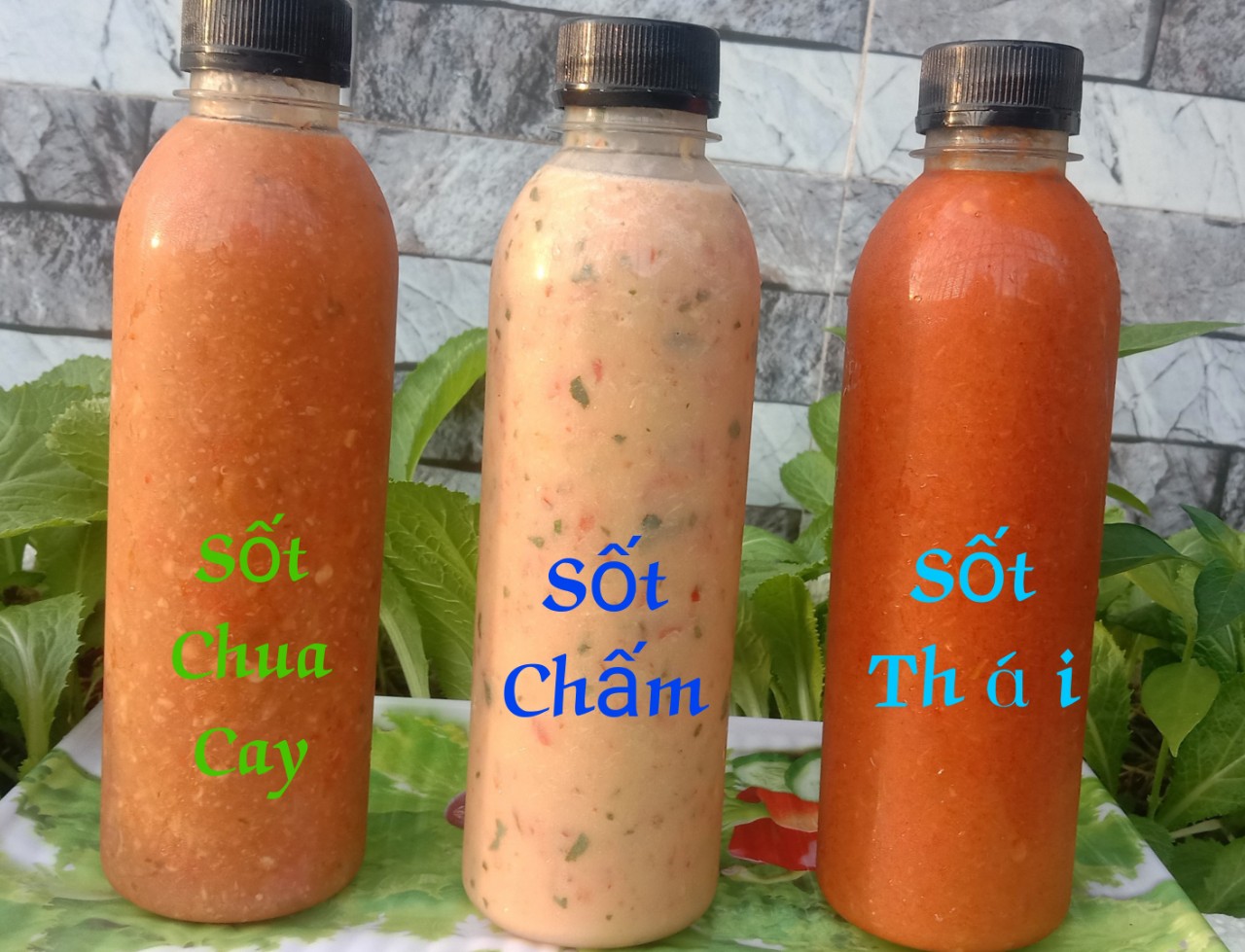 COMBO Sốt chua cay, sốt chấm, sốt thái trộn chân gà, xoài, chấm hải sản, rau củ, đồ hấp, nướng thơm ngon
