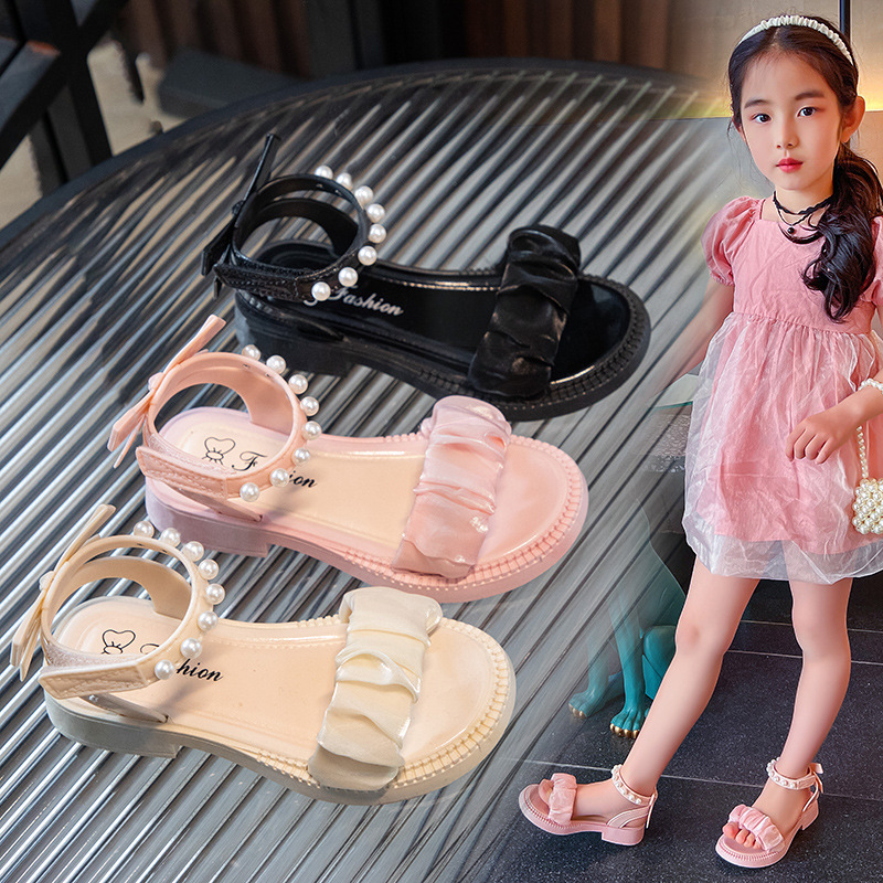 Dép sandal xăng đan quai hậu bé gái chất cao su phong cách Hàn Quốc cực xinh cho bé từ 3 - 15 tuổi cho bé đi học đi chơi đi mưa