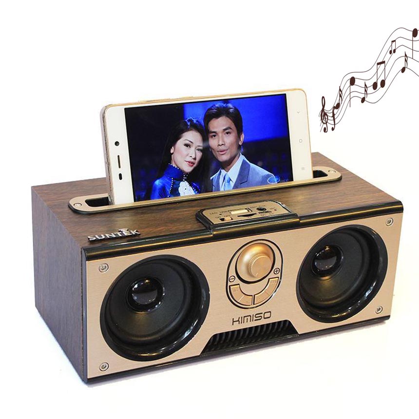 [HCM][GIẢM SỐC] Loa BluetoothLoa Bluetooth KaraokeLoa Bluetooth MiniLoa Kẹo KéoLoa Bluetooth Suntek KIMISO KM-7 Có Giá Đỡ Điện ThoạiThân GỗCó Hỗ Trợ Thẻ NhớUSBJack Cắm 3.5mm Loa Bluetooth Âm Bass Ấm Nghe Nhạc Cực Lâu