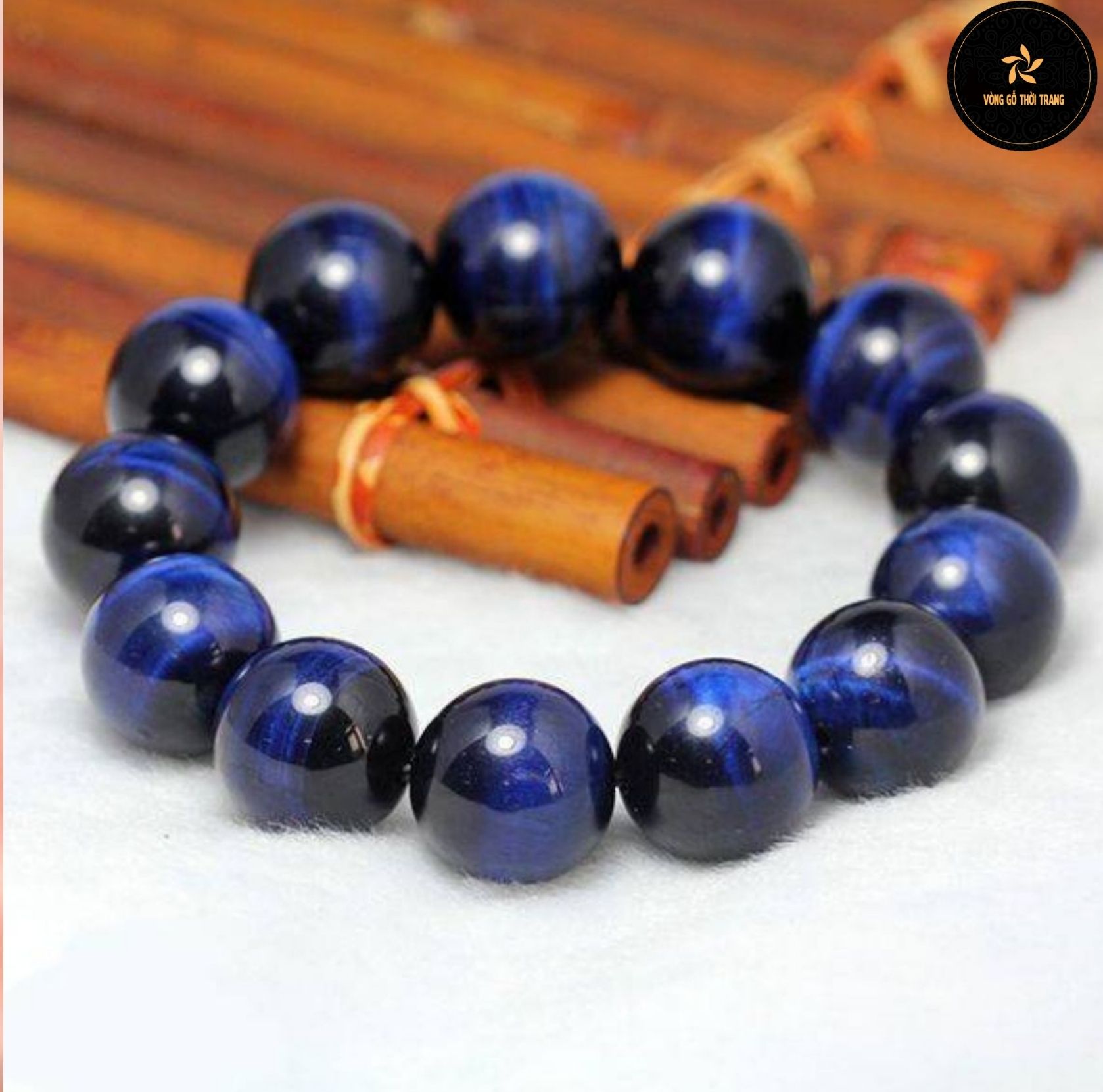 💥GIÁ TẠI XƯỞNG💥 Vòng Tay Đá Mắt Hổ Màu Xanh Dương - Vòng đá tự nhiên, thời trang dành cho cả nam và nữ
