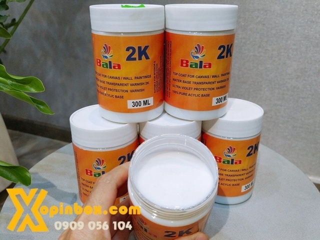 Sơn phủ bóng 2k bảo quản tranh 300ml