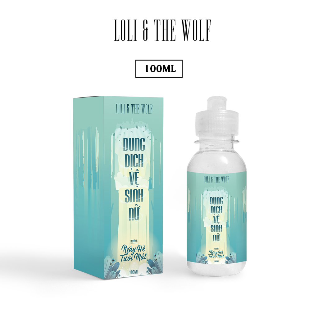 Dung dịch vệ sinh phụ nữ Ngày Hè Thơm Mát hoàn toàn thiên nhiên an toàn cho da chai 100ml - LOLI THE WOLF