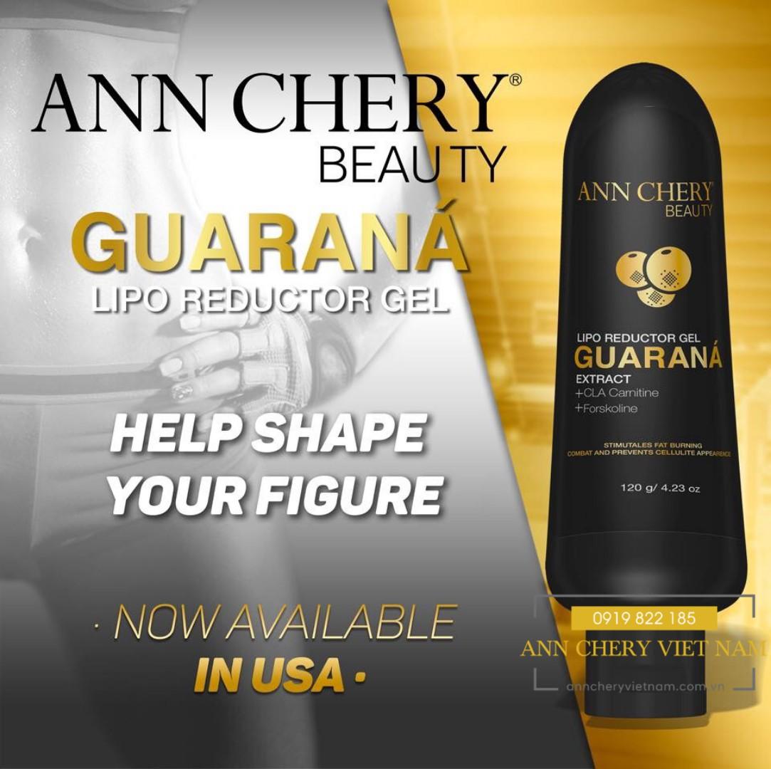 Kem tan mỡ ann chery guarana lipo 120g