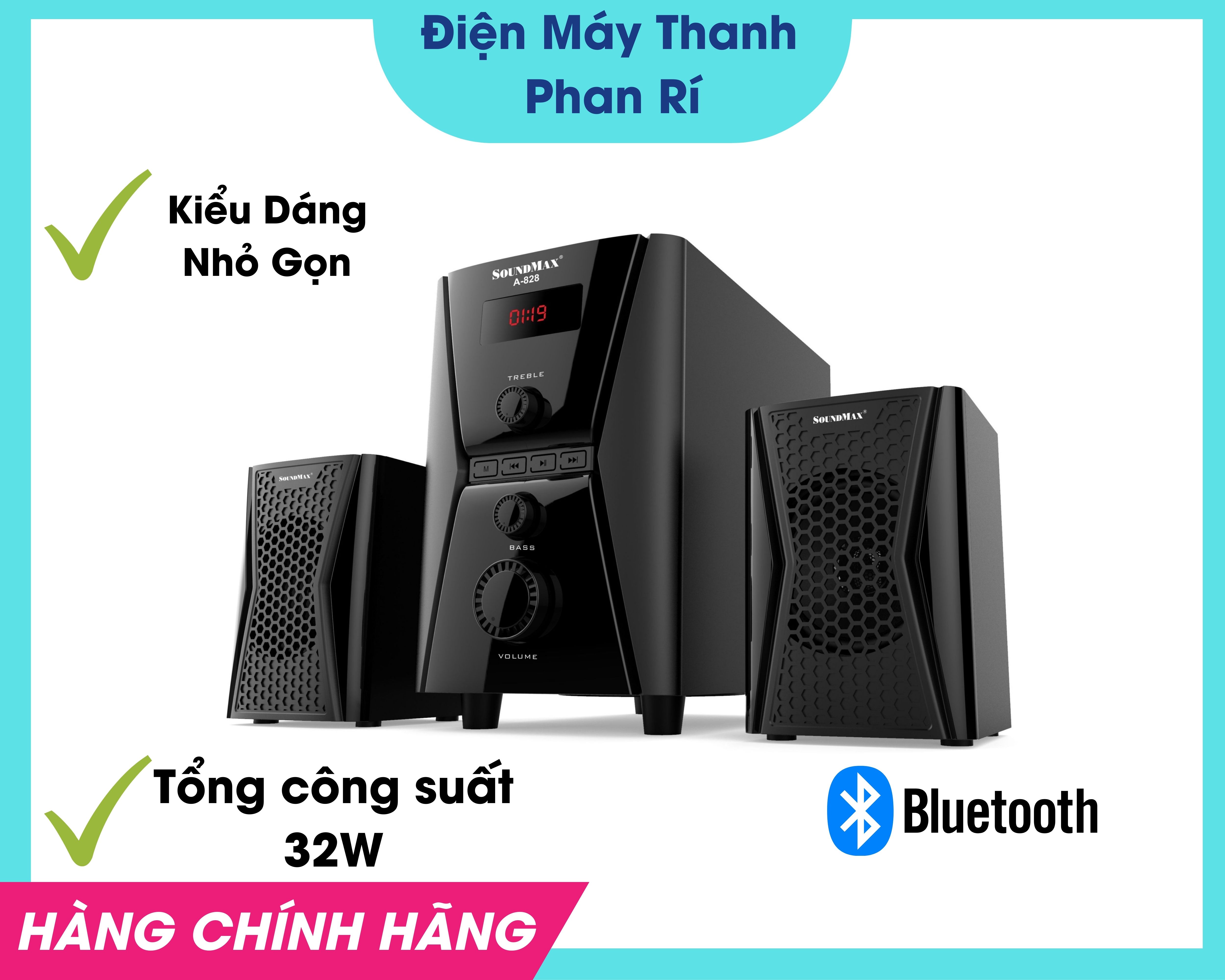 Loa bluetooth soundmax a828 bass siêu trầm ,có bluetooth, nghe nhạc hay, trong trẻo