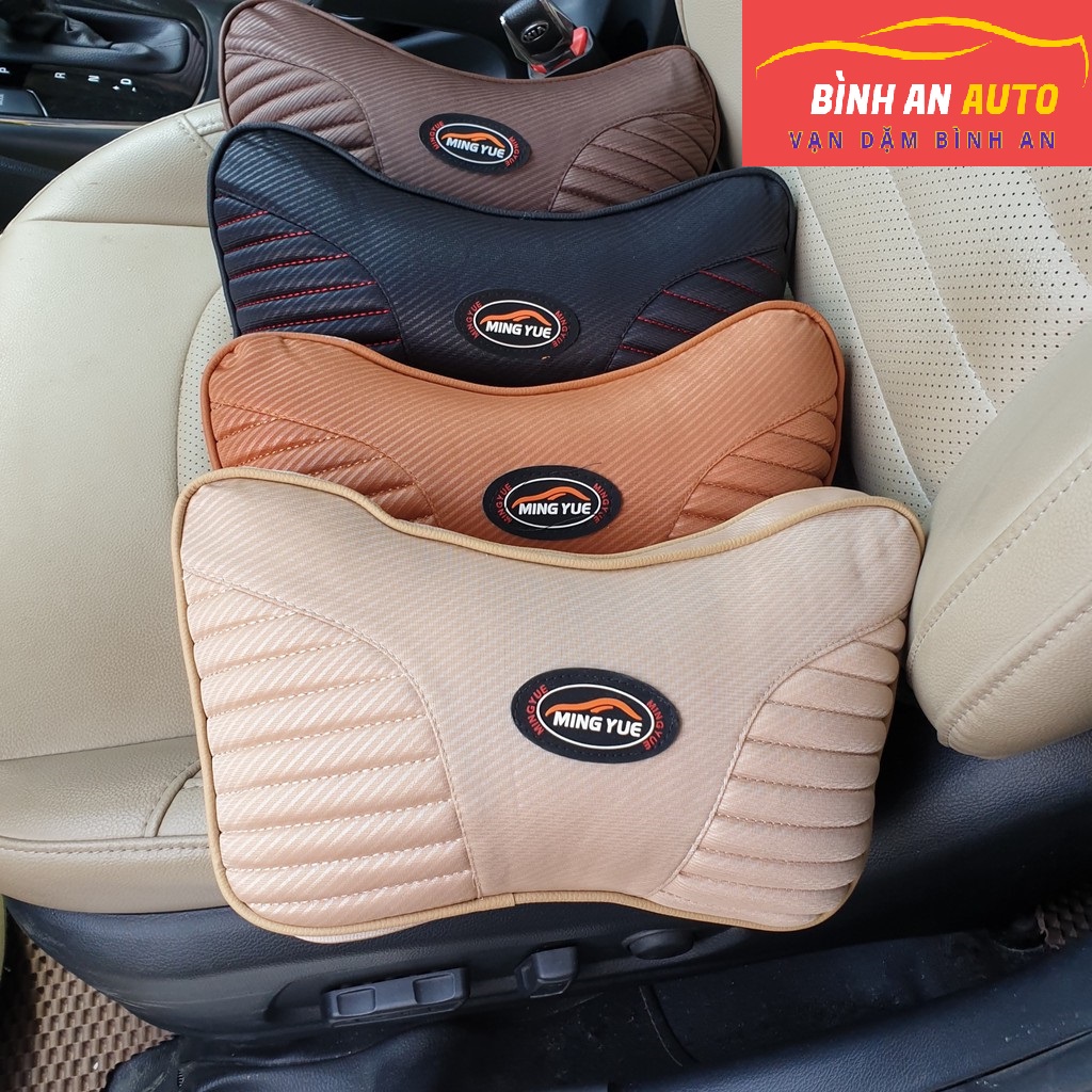 Gối tựa đầu ô tô cao cấp bằng da – Chống Đau Mỏi Cổ Khi Đi Xe