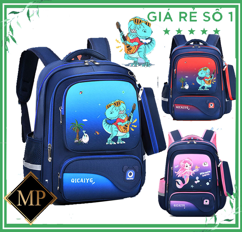 [Dòng cao cấp- 2 size] Balo cho bé gái bé trai cao cấp, mặt lưng dày dặn thoáng khí. cặp sách đi học có phản quang thoáng khí ở lưng cho học sinh tiểu học cấp 1, cấp 2.