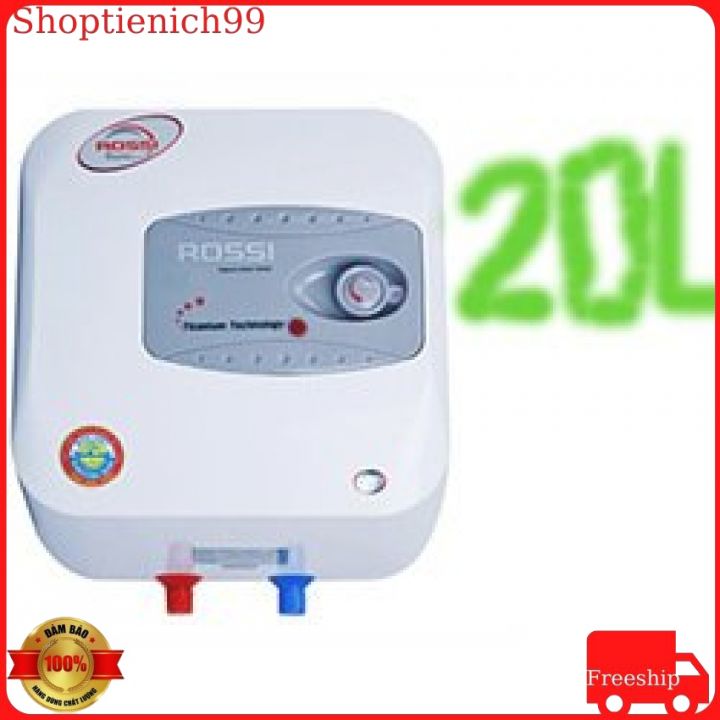 Bình Nước Nóng Rossi Hàng Chính Hãng Bảo Hành 8 Năm Giá Rẻ Taị Hà Nội (Loại 20 Lít Vuông).