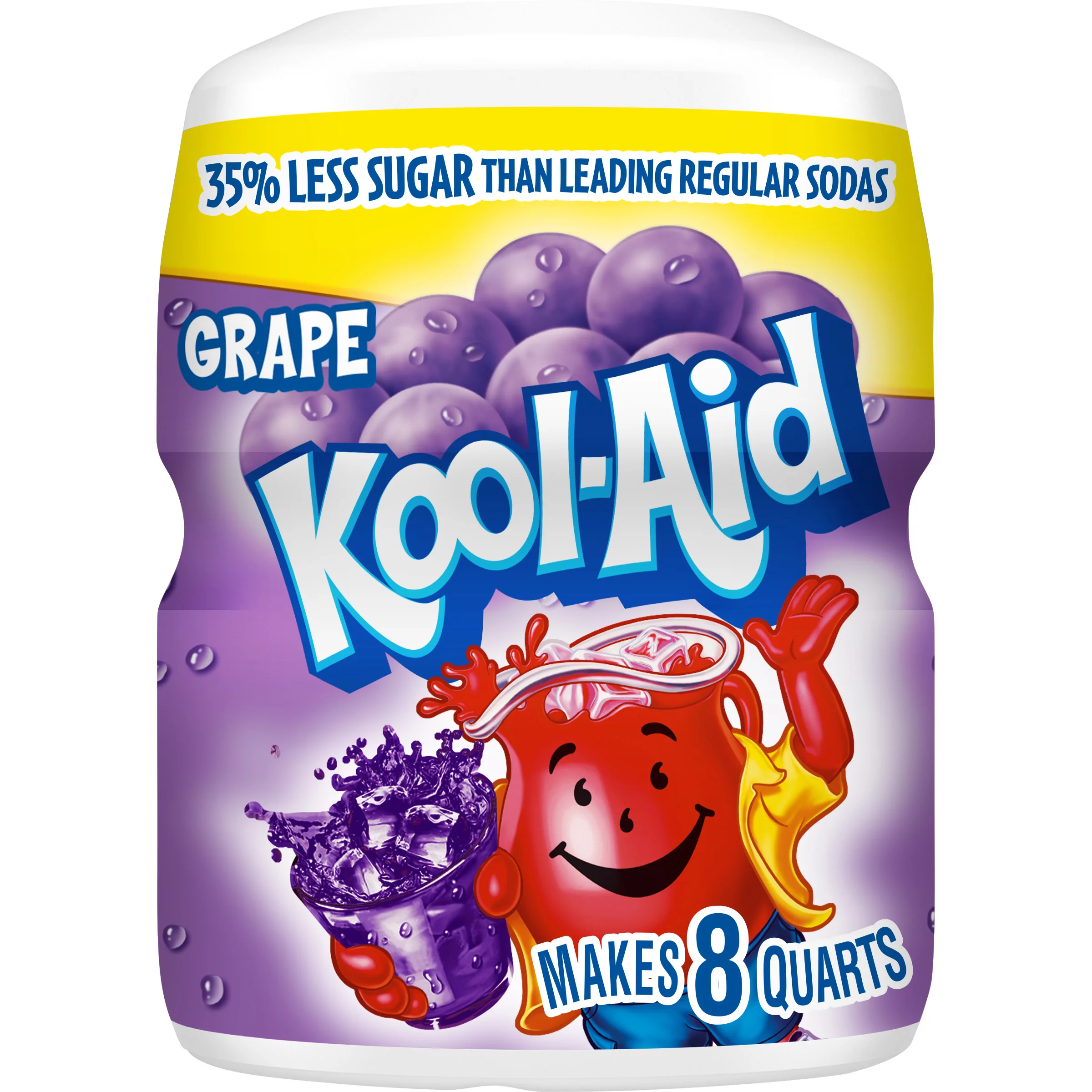 Bột pha soda nho ít ngọt, giàu vitamin c kool-aid unsweetened grape artificially flavored powdered drink mix, hộp 538g 1 lb. 3 oz.