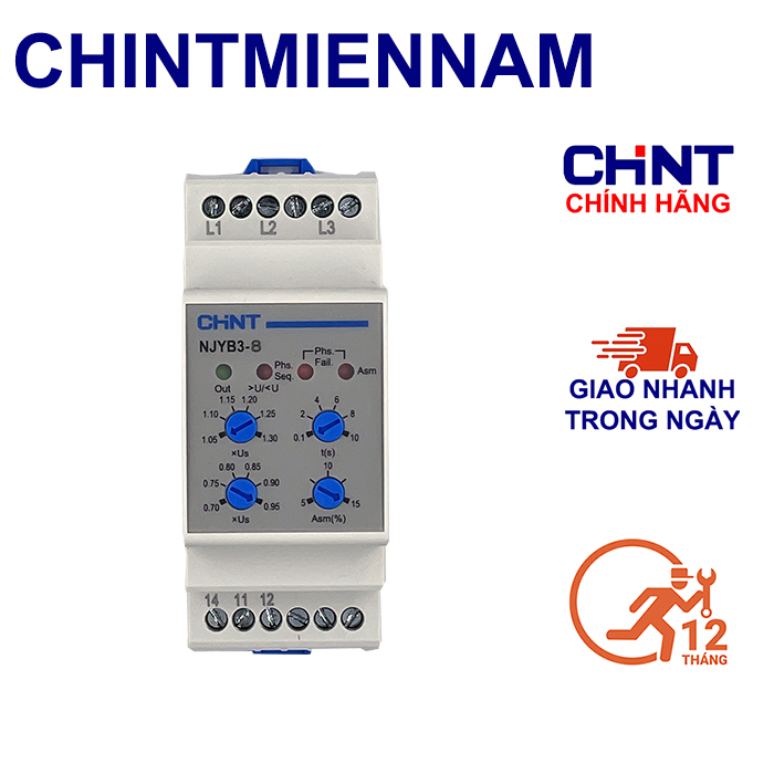 Relay bảo vệ điện áp njyb3-8 - njyb3-11 chint