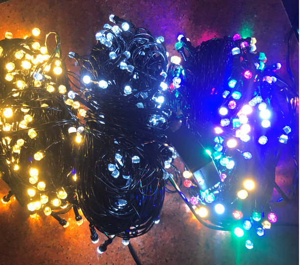 DÂY NHÁY LED 40 MÉT KIM CƯƠNG CHỐNG NƯỚC- MÀU XANH DƯƠNG, Vàng, Trắng, đủ màu