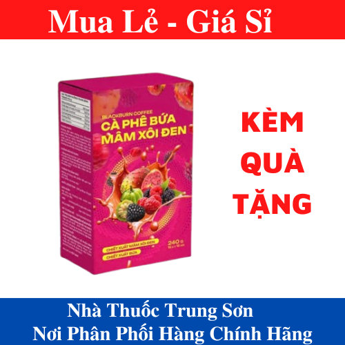 [MẪU MỚI] Cà Phê Bứa Mâm Xôi Đen Hàng Chính Hãng - Hộp 15 Gói