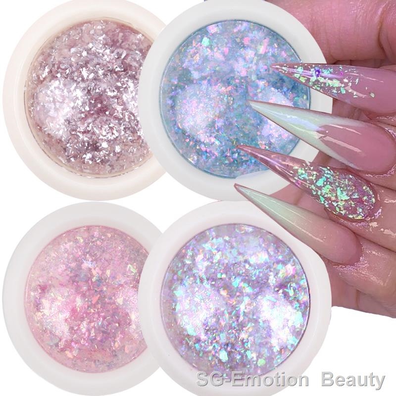 hyfv✿  Holographic Sequins Decoration Flakes Mirror Art Tools