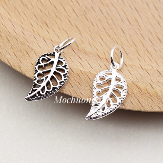 Charm bạc lá đơn - mh108