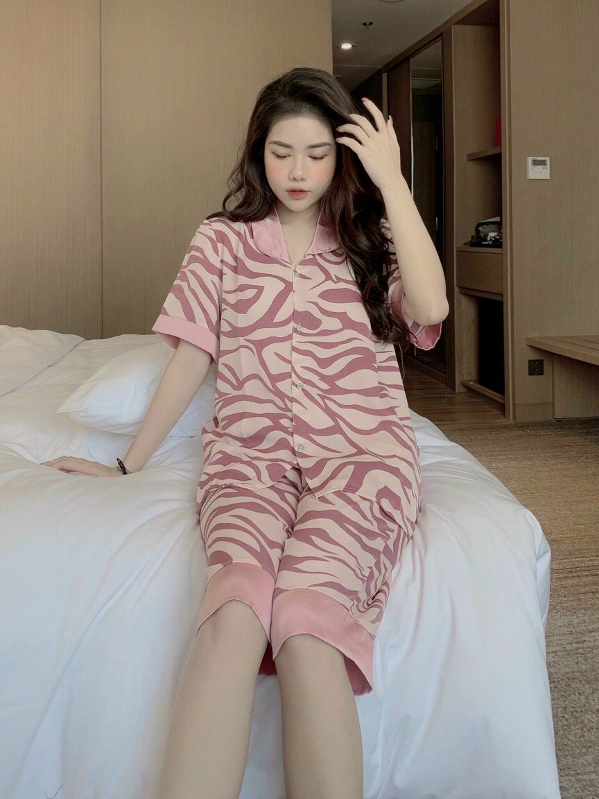 [Giá hủy diệt] BỘ LỤA PIJAMA MANGO LỬNG, CỔ SEN SIÊU XINH