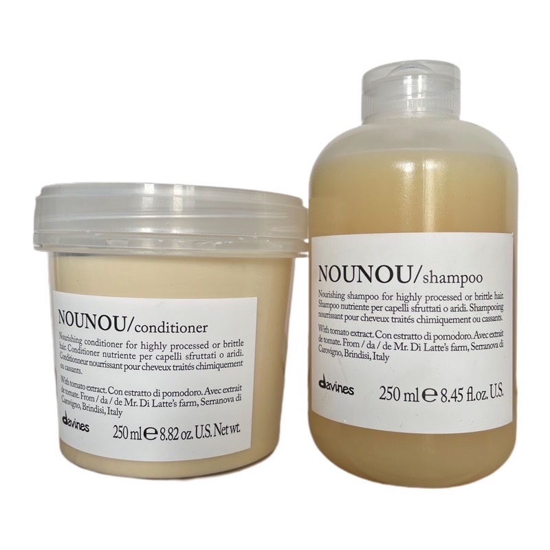 [HCM]Cặp gội xả phục hồi tóc hư tổn Davines Nounou 250mlx2